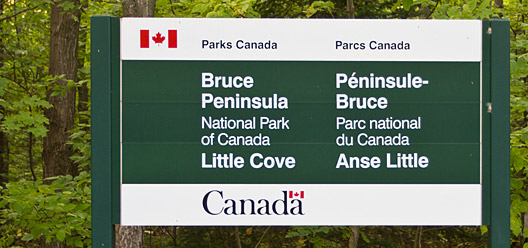 Little Cove Provincial Park Sign