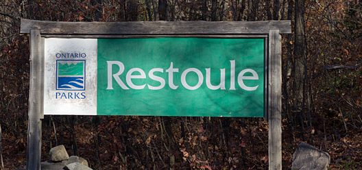 Restoule Provincial Park Sign