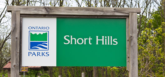 Short Hills Provincial Park Sign