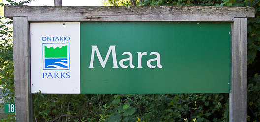 Mara Provincial Park Sign