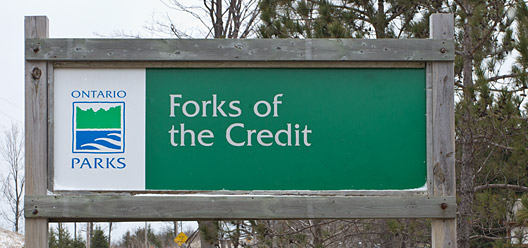 Forks of the Credit Provincial Park Sign